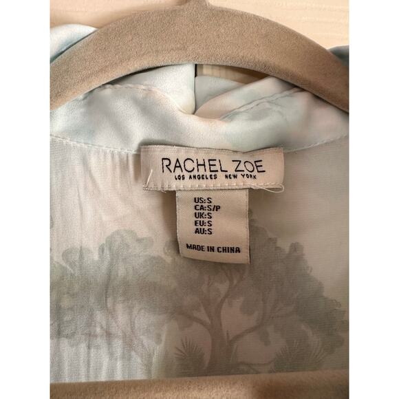 Rachel Zoe Satin Scenic Shirt Size Small - Picture 6 of 7